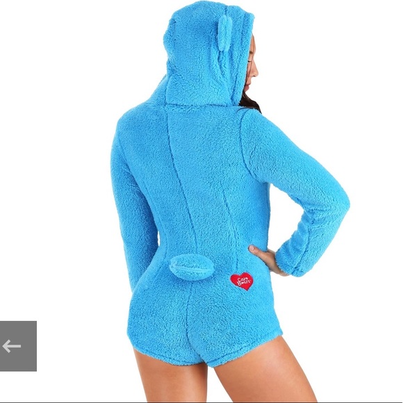 ★ BNWT Officially Licensed ♡Care Bears™♡ ☆Grumpy🌧Bear☆ Authentic Adult Romper ★ - Picture 2 of 6